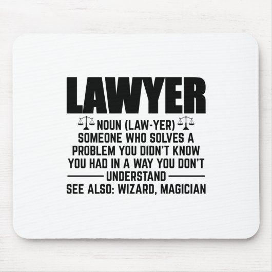 Tapis De Souris Magicien d'avocat | Avocat Jura Cadeaux étudiants (Devant)
