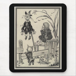 Tapis De Souris Magicien d'Oz Dorothy et l'épouvantail