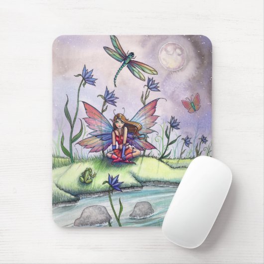 Tapis De Souris Magie à Dusk Fairy Dragonfly Mousepad (Avec souris)