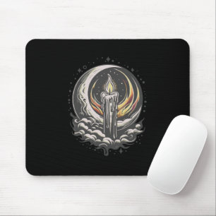 Tapis De Souris Magie au Clair de Lune-Fond Noir