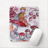 Tapis De Souris MAGIE FOLLET d'imaginaire floral blanc rouge de (Avec souris)