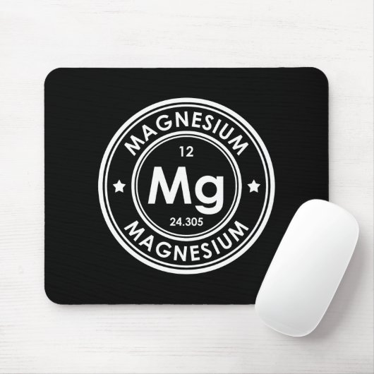Tapis De Souris Magnésium Élément Souris Noir (Avec souris)
