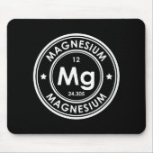 Tapis De Souris Magnésium Élément Souris Noir (Devant)
