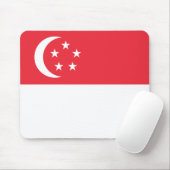 Tapis De Souris Magnet de drapeau de Singapour (Avec souris)