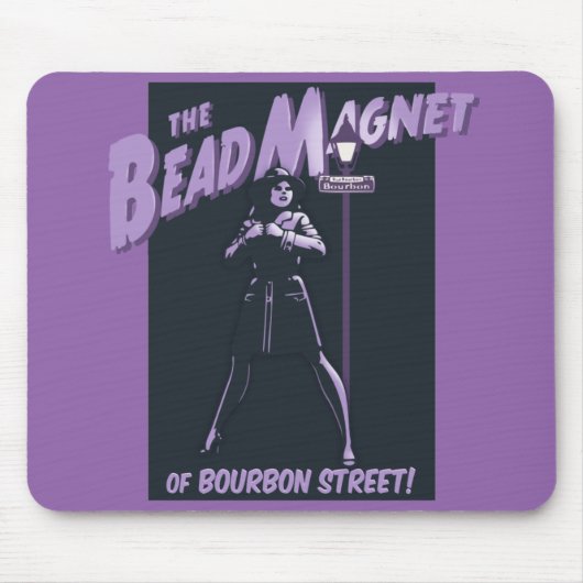 Tapis De Souris Magnet de perles Bourbon St. (Devant)