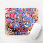 Tapis De Souris Magnificat Luke 1:46 (Avec souris)