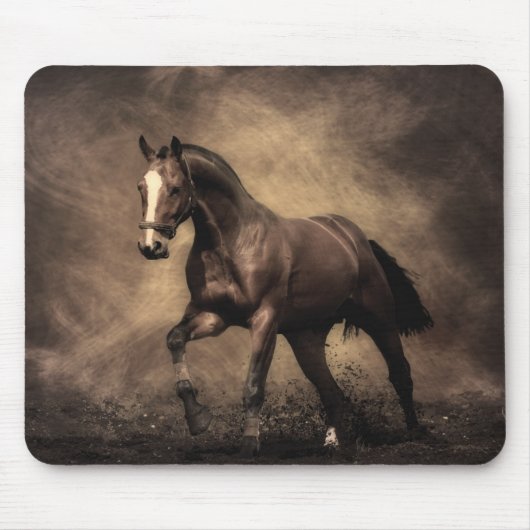 Tapis De Souris Magnifique coussin de cheval brun (Devant)