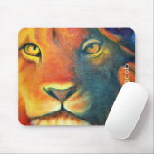 Tapis De Souris Magnifique Lion Head Portrait Regal et Fière (Avec souris)