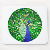 Tapis De Souris Magnifique Peacock mosaïque cadeaux d'art customis (Devant)