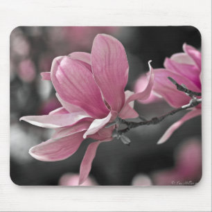 Tapis De Souris Magnolia à assiette japonaise rose