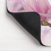 Tapis De Souris Magnolia rose-pourpre en floraison - Fleur de prin (Coin)
