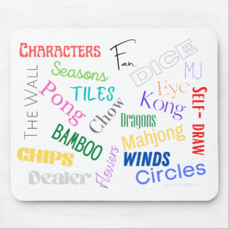 Tapis De Souris Mahjong Words Pad