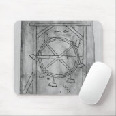 Tapis De Souris Maillets et roue de mouvement censément perpétuel (Avec souris)