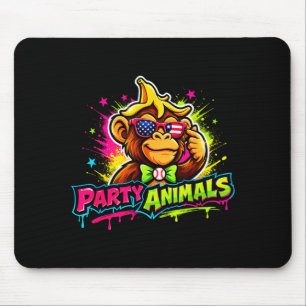 Tapis De Souris Maillot de baseball Party animals