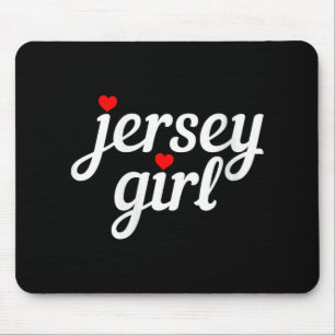 Tapis De Souris Maillot de femme Fille du New Jersey Cœur drôle Mi