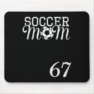 Tapis De Souris Maillot de Maman de Foot Numéro 67 Joueur Favori #