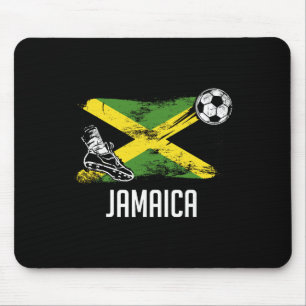 Tapis De Souris Maillot Jamaïcain Drapeau Jamaïque Équipe Jamaïcai
