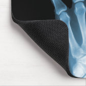 Tapis De Souris Main bleue de squelette de rayon X (Coin)