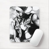 Tapis De Souris Main d'art - dessiné masculin cowboy occidental co (Avec souris)