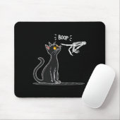 Tapis De Souris Main de squelette de chat noir Boop Performance Ha (Avec souris)