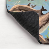 Tapis De Souris Main Painted by Number | Dolphins | (Coin)