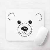 Tapis De Souris Main tirée très mignonne ours L'Ours le plus mou A (Avec souris)
