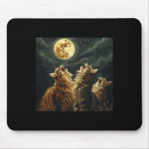 Tapis De Souris Maine Coon Howl Sur Moon Amoureux des chats