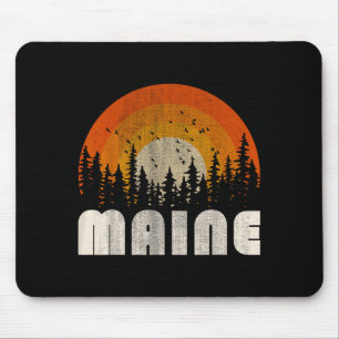 Tapis De Souris Maine - drôle nature vintage randonnée 60s 70s 80s