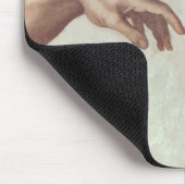 Tapis De Souris Mains de Dieu et d'Adam (Coin)