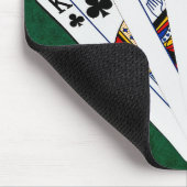 Tapis De Souris Mains de poker - Deux paires - roi, neuf (Coin)