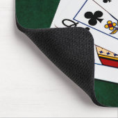 Tapis De Souris Mains de poker - Flush - Costume Clubs (Coin)