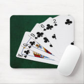 Tapis De Souris Mains de poker - Flush - Costume Clubs (Avec souris)