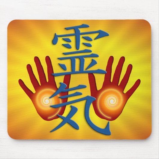 Tapis De Souris Mains de Reiki (Devant)