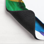 Tapis De Souris Mains peintes comme coeur d'arc-en-ciel (Coin)