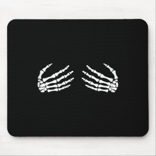 Tapis De Souris Mains Squelettiques Sur Le Poitrine Poitrine Sorci