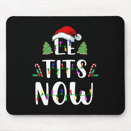Tapis De Souris Maintenant Noël Laissez Neige Fun Fun Fun Fun (Devant)