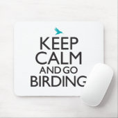 Tapis De Souris Maintenez calme et allez Birding (Avec souris)