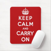 Tapis De Souris Maintenez calme et continuez Mousepad (Avec souris)