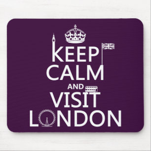 Tapis De Souris Maintenez calme et visite Londres