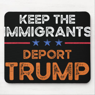 Tapis De Souris Maintenir Les Immigrants Déporter Trump Anti-Racis