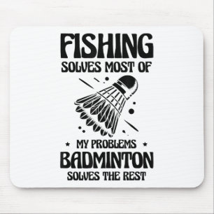 Tapis De Souris Mais dans ma tête, je joue au joueur de badminton