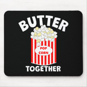 Tapis De Souris Maïs soufflé de film ensemble Beurre