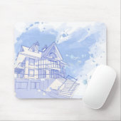 Tapis De Souris maison : aspiration d'aquarelle (Avec souris)
