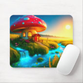 Tapis De Souris Maison de champignons (Avec souris)