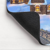 Tapis De Souris Maison de Noël en hiver (Coin)