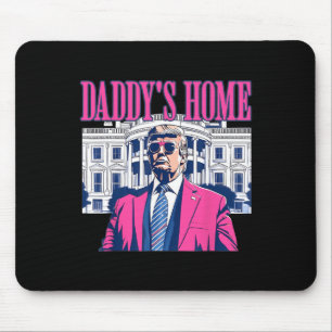 Tapis De Souris Maison de papa Maison Blanche Pink Trump élection