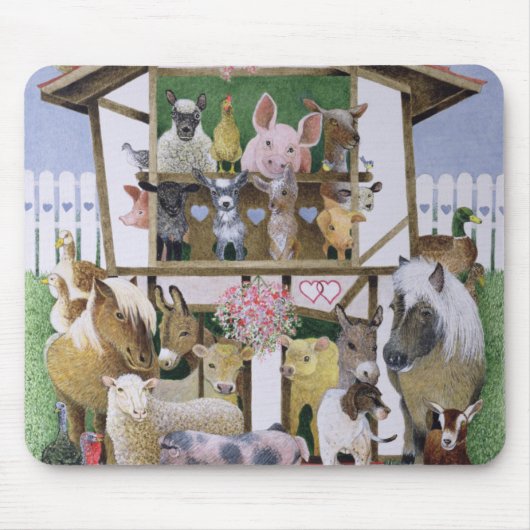 Tapis De Souris Maison de théâtre animale (Devant)