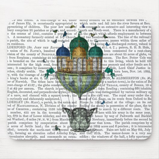 Tapis De Souris Maison des papillons (Devant)