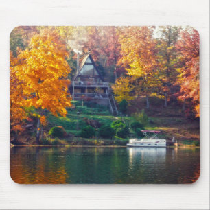 Tapis De Souris Maison sur le lac