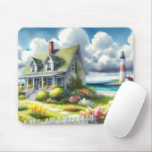 Tapis De Souris Maisonnette avec vue sur le phare (Avec souris)